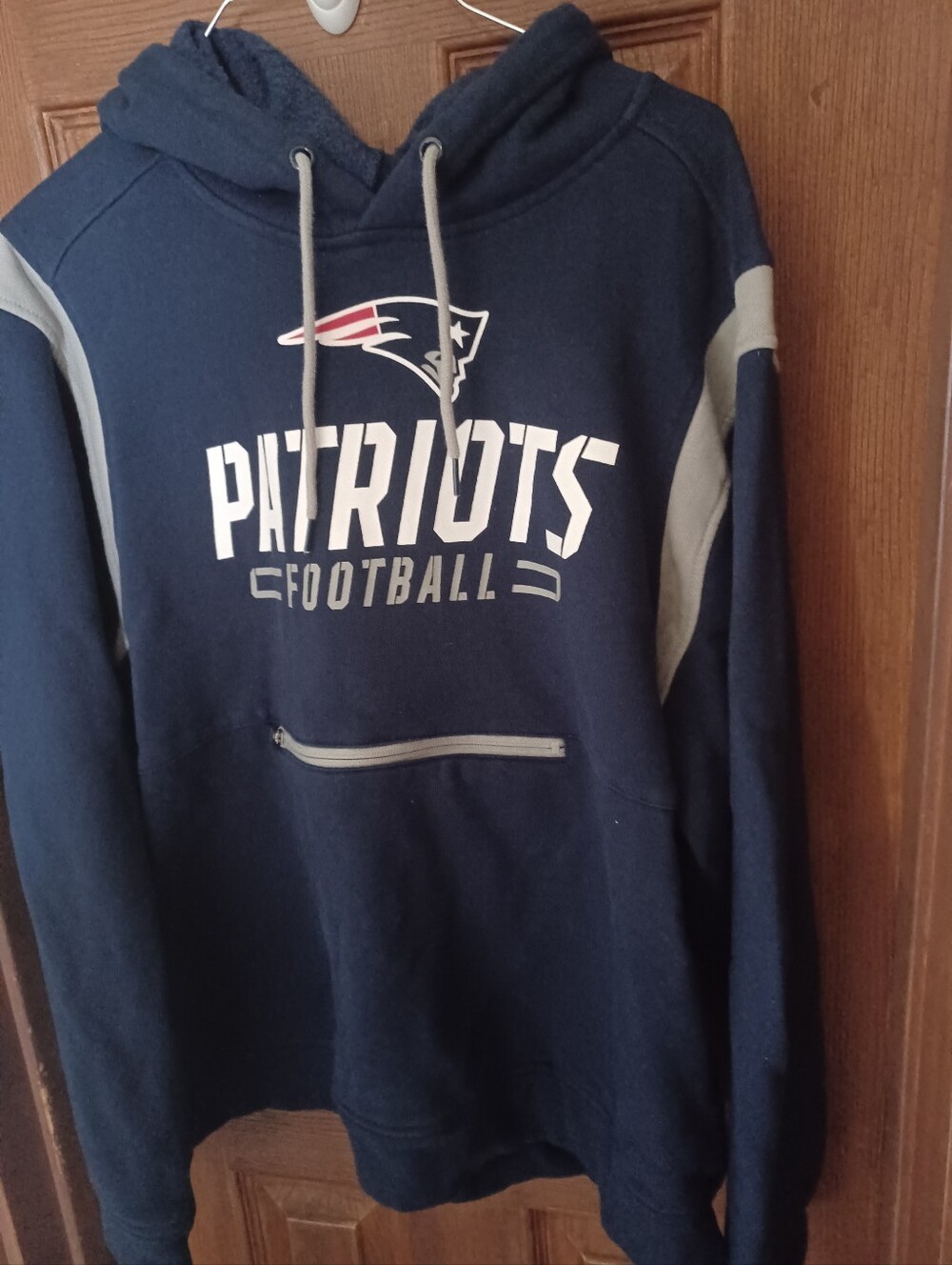 Nfl Newengland Patriots Navy Blue Pullover Hoodie - Men's